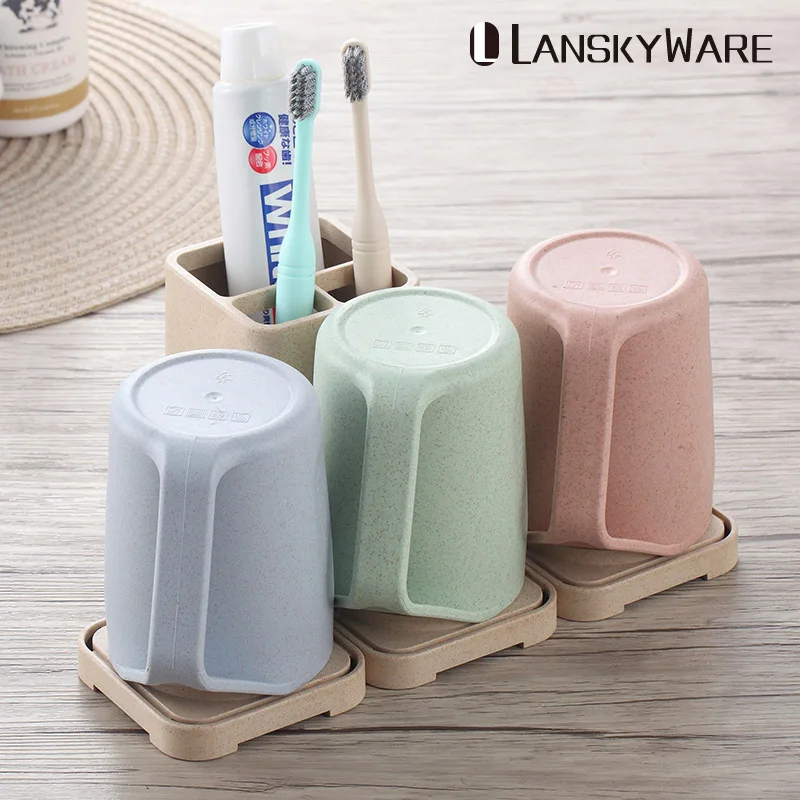 LANSKYWARE Creative Building Blocks Toothbrush Cup Wheat Straw Bathroom Cup Tumbler Bathroom Accessories Set Toothbrush Case Mug
LANSKYWARE Creative Building Blocks Toothbrush Cup Wheat Straw Bathroom Cup Tumbler Bathroom Accessories Set Toothbrush Case Mug