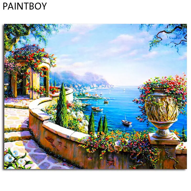 Seascape Frameless Picture DIY Painting By Numbers Handwork Canvas Oil Painting Home Decor For Living Room Wall Art GX7197
Seascape Frameless Picture DIY Painting By Numbers Handwork Canvas Oil Painting Home Decor For Living Room Wall Art GX7197