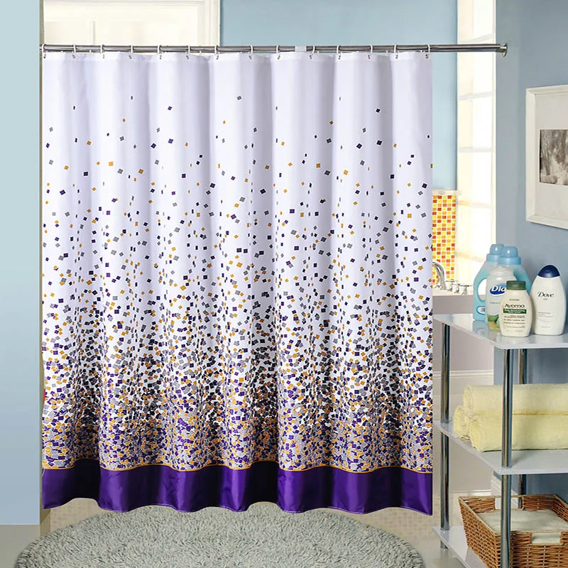 Sporadic Block Pattern Bathroom Curtains Polyester Waterproof Mildewproof Shower Curtain with 12 Plastic Hooks cortina de ducha
Sporadic Block Pattern Bathroom Curtains Polyester Waterproof Mildewproof Shower Curtain with 12 Plastic Hooks cortina de ducha