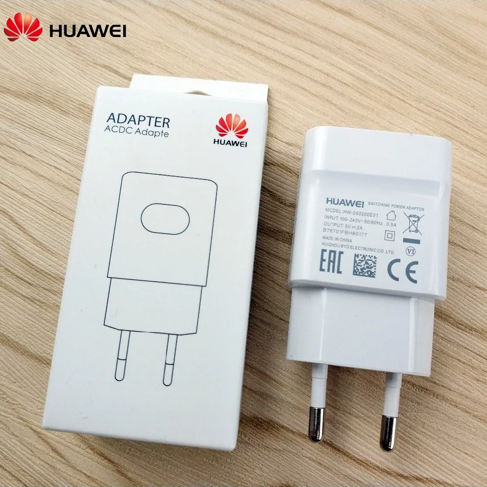 Оригинальный huawei Honor 8x Зарядное устройство 5 V 2A EU стены Micro usb зарядный кабель