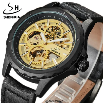 SHENHUA Steampunk Dress Wristwatch Men Watch Mechanical Antique Automatic Skeleton Luxury Brand Analog Clock Reloj Mecanico New
SHENHUA Steampunk Dress Wristwatch Men Watch Mechanical Antique Automatic Skeleton Luxury Brand Analog Clock Reloj Mecanico New