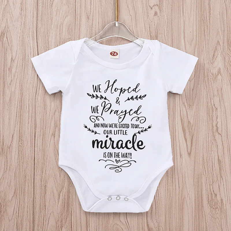 Tiny Cottons 2019 Baby Bodysuit Miracle Letter Print Newborn Bodysuits Summer Twins Baby Clothes 3 6 Months Baby Girl Clothes
Tiny Cottons 2019 Baby Bodysuit Miracle Letter Print Newborn Bodysuits Summer Twins Baby Clothes 3 6 Months Baby Girl Clothes