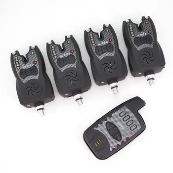 4pcs Wireless Carp fishing bite alarm set with LED Band Nigh light fishing alarms with receiver 
4pcs Wireless Carp fishing bite alarm set with LED Band Nigh light fishing alarms with receiver
