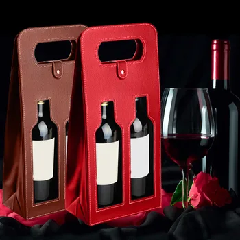 Manufacturers Custom-Made Wholesale Wine Bags High-Quality Red Wine Carrier Gift Packing Box with Leather Tote Hollow Wine Bag
Manufacturers Custom-Made Wholesale Wine Bags High-Quality Red Wine Carrier Gift Packing Box with Leather Tote Hollow Wine Bag