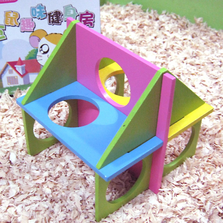 Funny Wooden Hamster Gym Rat Mouse Exercise Playground Colorful Climbing Pet Toy Recreation Equipment Accessories Free Shipping
Funny Wooden Hamster Gym Rat Mouse Exercise Playground Colorful Climbing Pet Toy Recreation Equipment Accessories Free Shipping