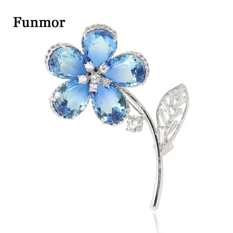 Funmor Flower Plant Copper Brooches Zircon Crystal Pins Jewelry Women Girls Wedding Engagement Accessories Dress Corsage Gifts
Funmor Flower Plant Copper Brooches Zircon Crystal Pins Jewelry Women Girls Wedding Engagement Accessories Dress Corsage Gifts