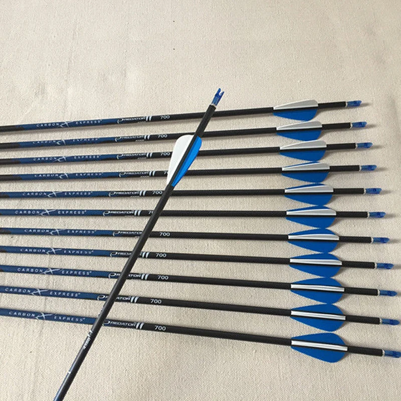 Linkboy Archery SP400-1000 30'' ID4.2mm Carbon Arrows 1.75inch Arrow Vanes Arrow Point 80gr for Recurve Bow Shooting 12Pcs
Linkboy Archery SP400-1000 30'' ID4.2mm Carbon Arrows 1.75inch Arrow Vanes Arrow Point 80gr for Recurve Bow Shooting 12Pcs