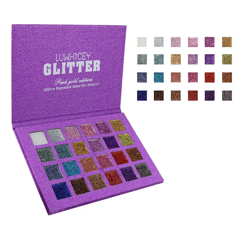 24 Colors Diamond Glitter Pressed Glitter Eyeshadow Palette High Quality Pigmented Glitter Eye Shadow Palette
24 Colors Diamond Glitter Pressed Glitter Eyeshadow Palette High Quality Pigmented Glitter Eye Shadow Palette