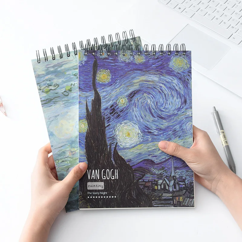 Beautiful Vincent van Gogh Oil Painting The Starry Night A4 Coil Sketch Book Notebook Notepad SketchBook for Painting Drawing
Beautiful Vincent van Gogh Oil Painting The Starry Night A4 Coil Sketch Book Notebook Notepad SketchBook for Painting Drawing
