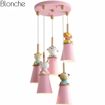 Cartoon Animal Pendant Lights Led Hanglamp Pink Hanging Lamp for Children's Room Princess Girls Baby Room Light Fixtures Decor
Cartoon Animal Pendant Lights Led Hanglamp Pink Hanging Lamp for Children's Room Princess Girls Baby Room Light Fixtures Decor