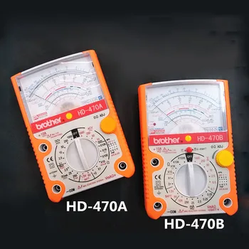 Professional-grade full-protection AC-DC pointer multimeter Resistance/current test Taiwan Brothers HD-470A HD-470B
Professional-grade full-protection AC-DC pointer multimeter Resistance/current test Taiwan Brothers HD-470A HD-470B