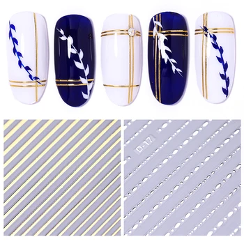 Gold Silver 3D Nail Sticker Striping Tape Lines Design Multi-size Strip Tape Adhesive DIY Foil Nail Art Decals
Gold Silver 3D Nail Sticker Striping Tape Lines Design Multi-size Strip Tape Adhesive DIY Foil Nail Art Decals