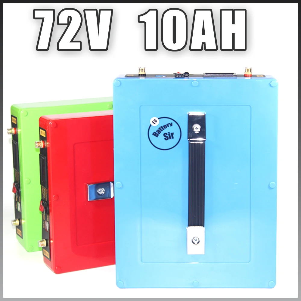 72V 10AH battery pack 1000W ebike e scooter Lithium ion battery 20A BMS and 2A Charger Free EU US customs free
72V 10AH battery pack 1000W ebike e scooter Lithium ion battery 20A BMS and 2A Charger Free EU US customs free