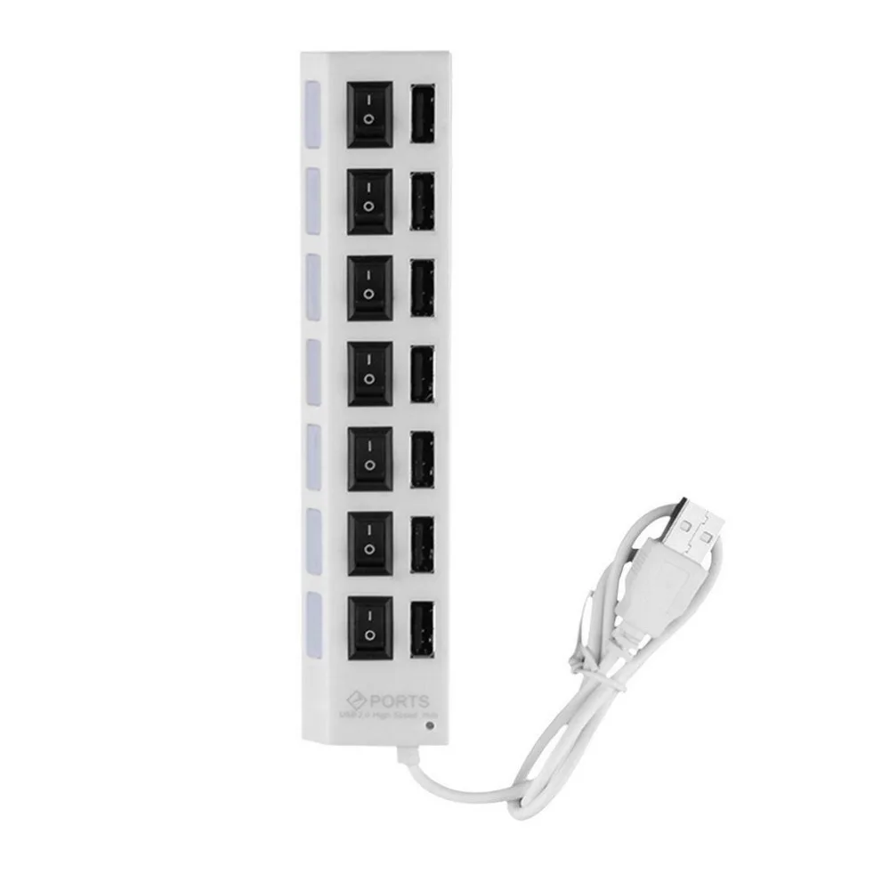ON/OFF Switch 7 Port USB 2.0 Independent Socket High Speed HUB Accessories for Laptop PC Computer
ON/OFF Switch 7 Port USB 2.0 Independent Socket High Speed HUB Accessories for Laptop PC Computer