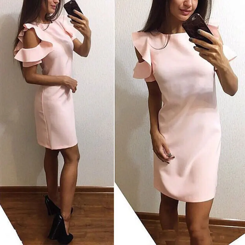 Women Summer 2019 New Fashion Short Sleeve Ruffles Off The Shoulder Beach Slim Dress Ladies Mini Casual Party Dresses
Women Summer 2019 New Fashion Short Sleeve Ruffles Off The Shoulder Beach Slim Dress Ladies Mini Casual Party Dresses