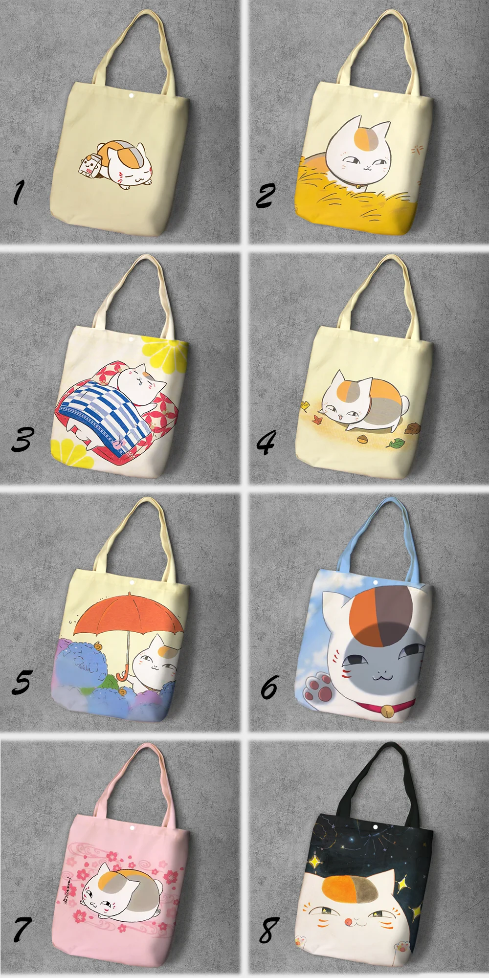 Natsume Yuujinchou Madara Cartoon Printed Canvas Shopping Bag Large Capacity Customize Tote Fashion Ladies Casual Shoulder Bags
Natsume Yuujinchou Madara Cartoon Printed Canvas Shopping Bag Large Capacity Customize Tote Fashion Ladies Casual Shoulder Bags