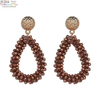 Jujia 11 Color Statement Hand Made Crystal Beads Dangle Drops Earrings For Party Fashion Crystal Earring Women Wholesale Jewelry
Jujia 11 Color Statement Hand Made Crystal Beads Dangle Drops Earrings For Party Fashion Crystal Earring Women Wholesale Jewelry
