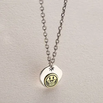 Silvology 925 Sterling Silver Hippie Smile Necklace Creative Hiphop Rock Style Texture Pendant Necklace For Women Punk Jewelry
Silvology 925 Sterling Silver Hippie Smile Necklace Creative Hiphop Rock Style Texture Pendant Necklace For Women Punk Jewelry