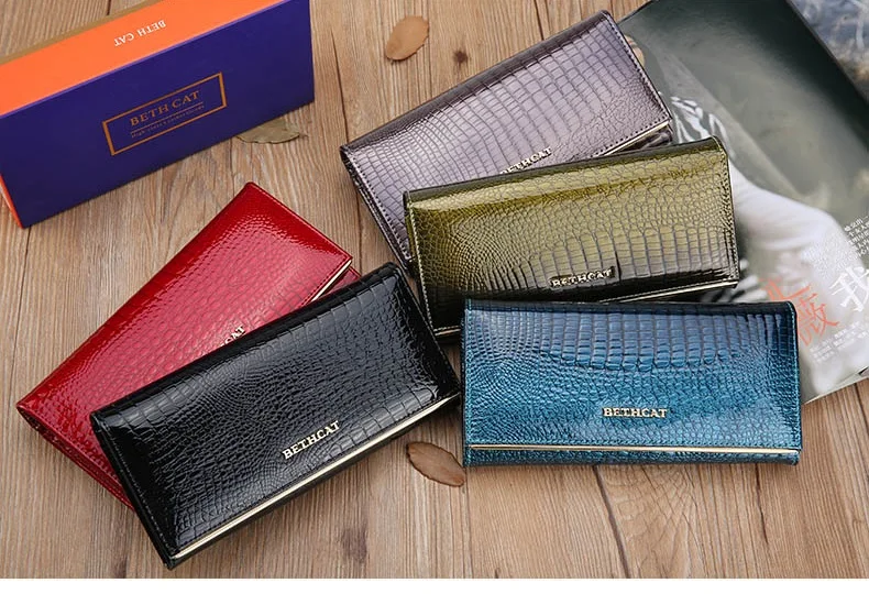 Women Wallets Brand Design High Quality Leather Wallet Female Hasp Fashion Dollar Price Alligator Long Women Wallets And Purses9