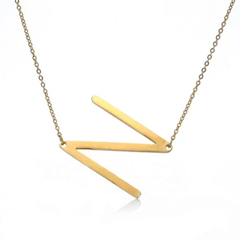 Gold Silver A-Z large Initial Letters Alphabet Personalized Charm Big Letter Script Name Pendant Monogram Necklace for Gift
Gold Silver A-Z large Initial Letters Alphabet Personalized Charm Big Letter Script Name Pendant Monogram Necklace for Gift