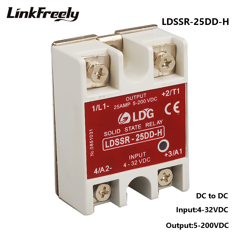 SSR-25DD-H 10pcs 25A Solid State Relay 3V 3.3V 5V 12V 24VDC Input Output: 5-220V DC DC SSR Voltage Relay Switch Board SSR 25DD-H
SSR-25DD-H 10pcs 25A Solid State Relay 3V 3.3V 5V 12V 24VDC Input Output: 5-220V DC DC SSR Voltage Relay Switch Board SSR 25DD-H