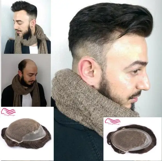 Tsingtaowigs Human hair toupee , hair replacement , Q6 base lace with skin side and back hair wig , men toupee !
Tsingtaowigs Human hair toupee , hair replacement , Q6 base lace with skin side and back hair wig , men toupee !