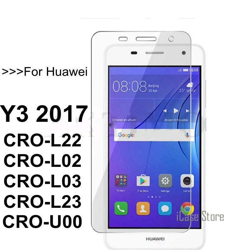Для huawei Y3 2017 Y 3 CRO L02 L22 Экран из закаленного стекла с уровнем твердости 9H