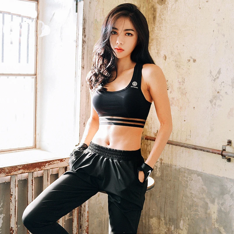 2019 new sports suit female gym running loose yoga clothes Korean version of quick-drying mesh fitness clothing
2019 new sports suit female gym running loose yoga clothes Korean version of quick-drying mesh fitness clothing