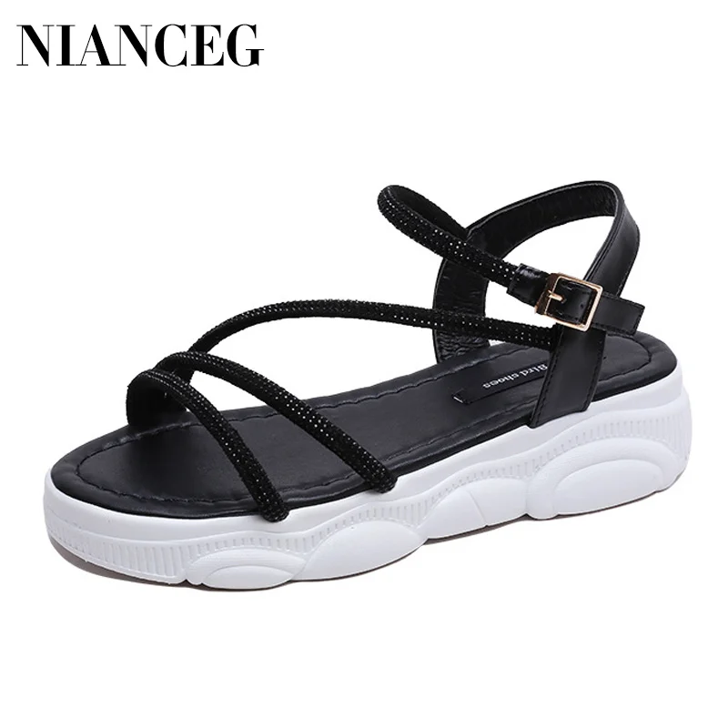Women Beach Sandals Narrow Band Summer Platform Shoes Woman Rome Sandalias Open Toe Female Casual Shoes Buckle Ladies Footwear
Women Beach Sandals Narrow Band Summer Platform Shoes Woman Rome Sandalias Open Toe Female Casual Shoes Buckle Ladies Footwear