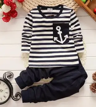 2016 Spring Kids Clothes Navy Long Sleeve Pullover Striped black pants Sports Suit Hot Sale New Casual Boys Clothing Set 
2016 Spring Kids Clothes Navy Long Sleeve Pullover Striped black pants Sports Suit Hot Sale New Casual Boys Clothing Set