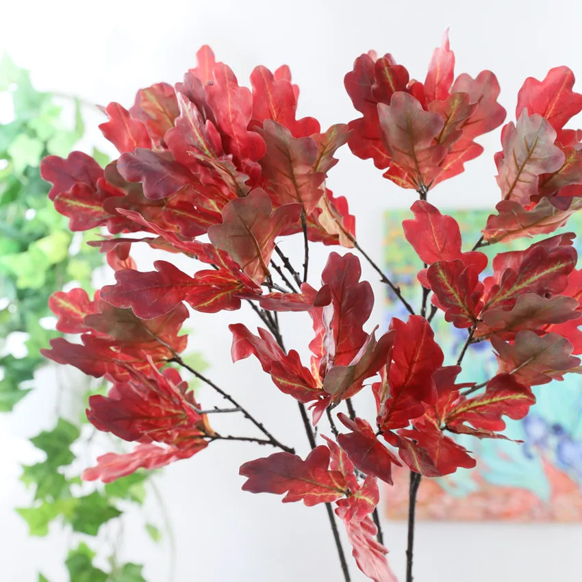 Artificial Christmas Maple Leaf Branch 3D Printing Silk Autumn Leaves Oak Leaf Home Shop Party Flower Arrangement Decoration
Artificial Christmas Maple Leaf Branch 3D Printing Silk Autumn Leaves Oak Leaf Home Shop Party Flower Arrangement Decoration