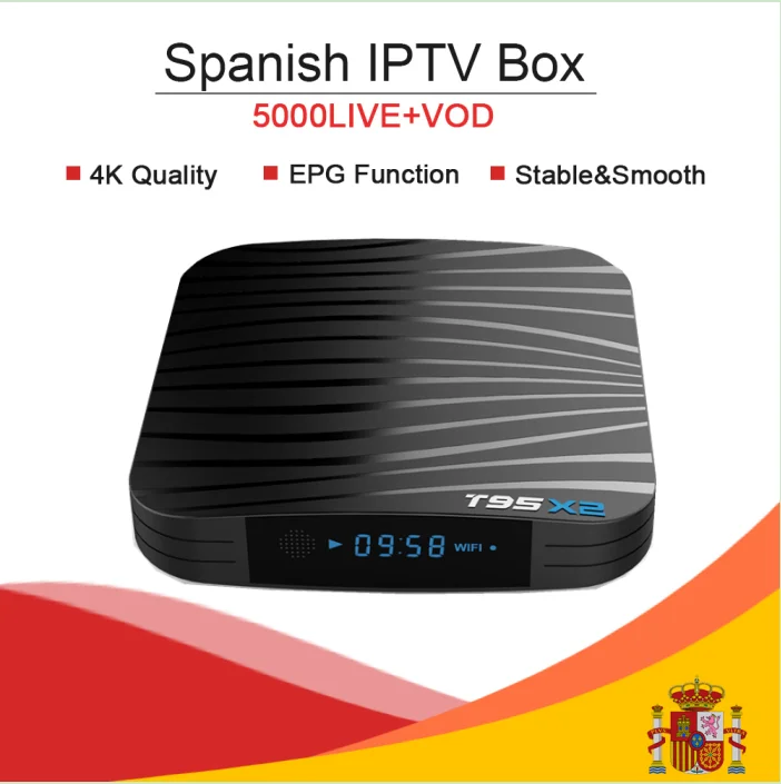 T95X2 Android8.1 S905x2 16/32G Smart TV box&King Subscription Europe France Turkish Arabia Spain Portugal adult IPTV
T95X2 Android8.1 S905x2 16/32G Smart TV box&King Subscription Europe France Turkish Arabia Spain Portugal adult IPTV