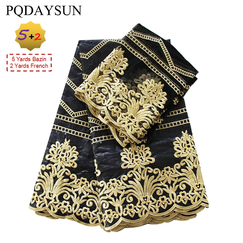 PQDAYSUN 2017 New 7 Yard/piece Embroidered Fabric Bazin Riche Fabric Nigerian Headtie Net Lace with Beads For Party Wedding
PQDAYSUN 2017 New 7 Yard/piece Embroidered Fabric Bazin Riche Fabric Nigerian Headtie Net Lace with Beads For Party Wedding