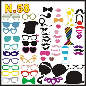 DIY 58pcs/set Funny Photo Booth Props Glasses Mask Hat Mustache Lip On A Stick Wedding Birthday christmas Party Favor think
DIY 58pcs/set Funny Photo Booth Props Glasses Mask Hat Mustache Lip On A Stick Wedding Birthday christmas Party Favor think