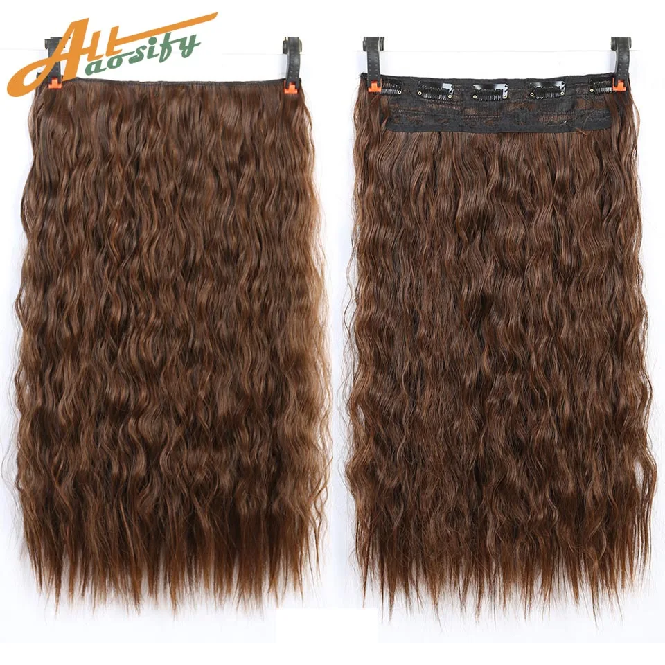 Allaosify 60cm Long Synthetic Hair Clip In Hair Extension Heat Resistant Hairpiece Natural Wavy HairPiece 2 Natural Clip Ins
Allaosify 60cm Long Synthetic Hair Clip In Hair Extension Heat Resistant Hairpiece Natural Wavy HairPiece 2 Natural Clip Ins