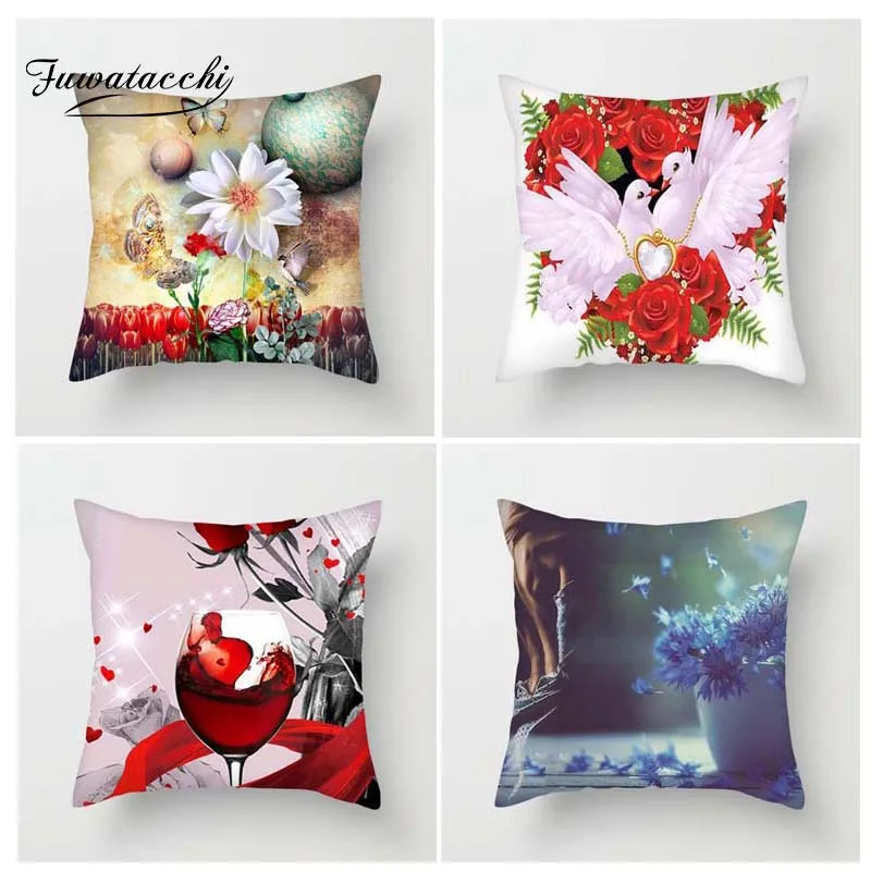 Fuwatacchi Multi Color Floral Printed Cushion Cover Yellow Red BlueFlower Pillow Cover Decorative Pillowcase for Home Sofa
Fuwatacchi Multi Color Floral Printed Cushion Cover Yellow Red BlueFlower Pillow Cover Decorative Pillowcase for Home Sofa