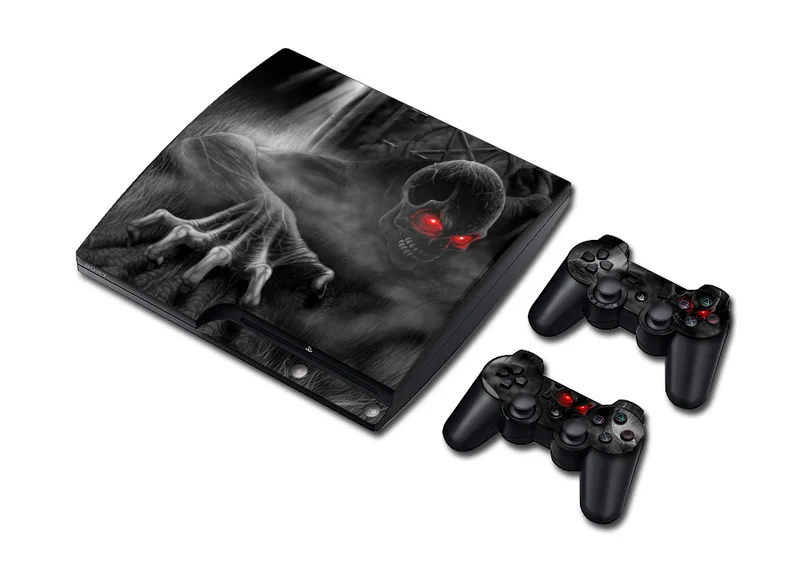Skull Design Vinyl Skin Sticker for PS3 Slim and 2 Controller Controle Skins Stickers for Sony Plastation 3 Slim
Skull Design Vinyl Skin Sticker for PS3 Slim and 2 Controller Controle Skins Stickers for Sony Plastation 3 Slim