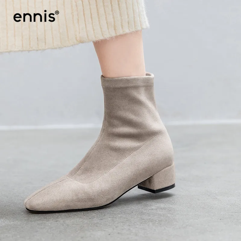 ENNIS 2019 Fabric Lycra Stretch Boots Autumn Winter Women Ankle Boots Square Med Heel Ladies Boots Flock Suede Shoes New A989
ENNIS 2019 Fabric Lycra Stretch Boots Autumn Winter Women Ankle Boots Square Med Heel Ladies Boots Flock Suede Shoes New A989
