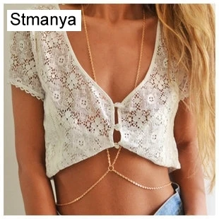 Body Jewelry Chain - Simple Sexy Gold Silver Beach Bikini Multilayer Circle Body Back Chain Necklace Rihanna Women Jewelry D1006
Body Jewelry Chain - Simple Sexy Gold Silver Beach Bikini Multilayer Circle Body Back Chain Necklace Rihanna Women Jewelry D1006