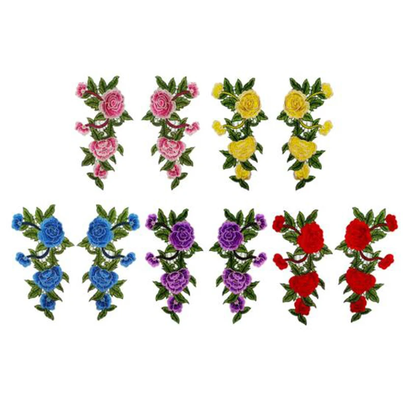 1 Pair Applique Embroidery Flower Patches For Clothing Sew On Transfers Rose Patch For Garment DIY Sewing For Jeans NL348
1 Pair Applique Embroidery Flower Patches For Clothing Sew On Transfers Rose Patch For Garment DIY Sewing For Jeans NL348