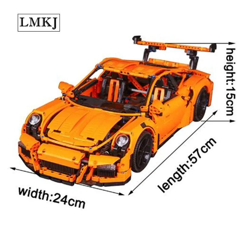 

Lepin Technic Series 20001 Race Car Model Building Kits Blocks Bricks Toys for Children Compatible with Legoingly 42056 As Boys