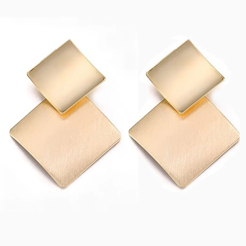 Square Gold Color Geometric stud Earrings For Women fashion Statement Earrings 2018 vintage Earing modern punk Jewelry
Square Gold Color Geometric stud Earrings For Women fashion Statement Earrings 2018 vintage Earing modern punk Jewelry