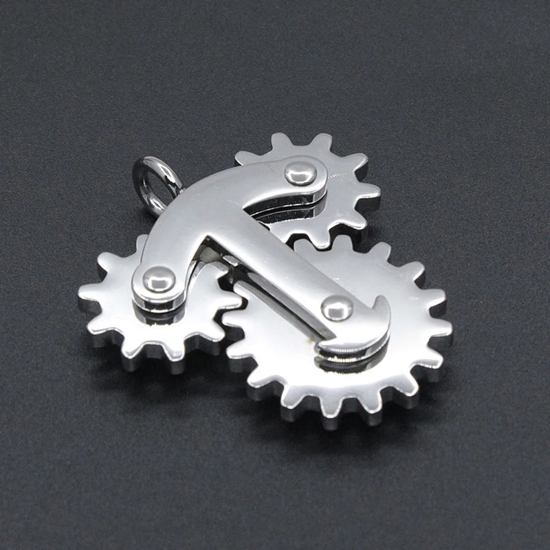 PeNeede Stainless Steel Gear Spinner Pendant/ Keychain Hand Fidget Toy School/Office Autism/ADD/ADHD/Anxiety EDC Anti Stress Toy
PeNeede Stainless Steel Gear Spinner Pendant/ Keychain Hand Fidget Toy School/Office Autism/ADD/ADHD/Anxiety EDC Anti Stress Toy