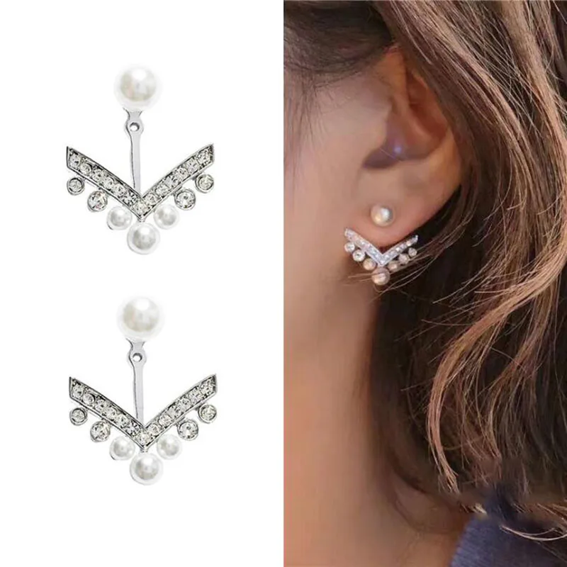 ES104 Trendy Crystal Pearl Stud Earrings Temperament Simple Wild Earrings For Women Fashion Jewelry Female Party Birthday Gift
ES104 Trendy Crystal Pearl Stud Earrings Temperament Simple Wild Earrings For Women Fashion Jewelry Female Party Birthday Gift
