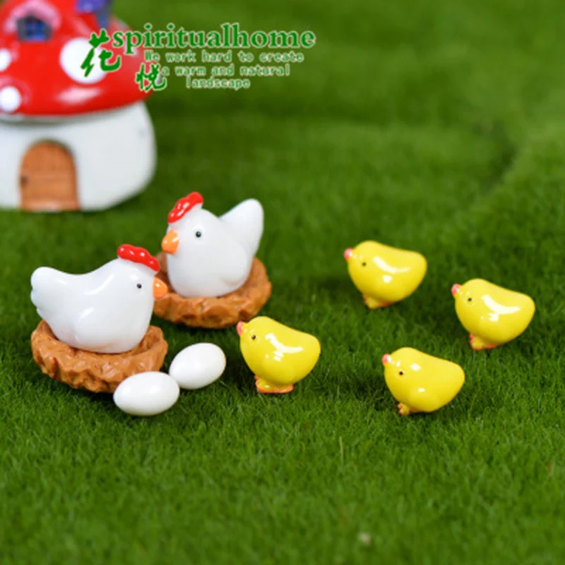 ZOCDOU-10-Pieces-Hen-Chicken-Chick-Egg-Nest-Small-Pasture-Statue-Figurine-Micro-Crafts-Ornament-Miniatures (2)