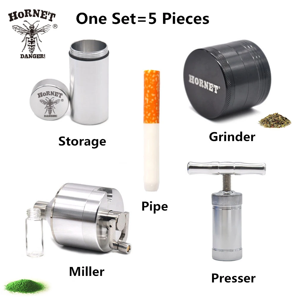 HORNET Smoking Kit-Aluminum Dia.1.97 Herb Grinder+Storage Stash Jar +Funnel Miller Handler Crusher+Pollen Presser+Ceramic Pipe
HORNET Smoking Kit-Aluminum Dia.1.97 Herb Grinder+Storage Stash Jar +Funnel Miller Handler Crusher+Pollen Presser+Ceramic Pipe