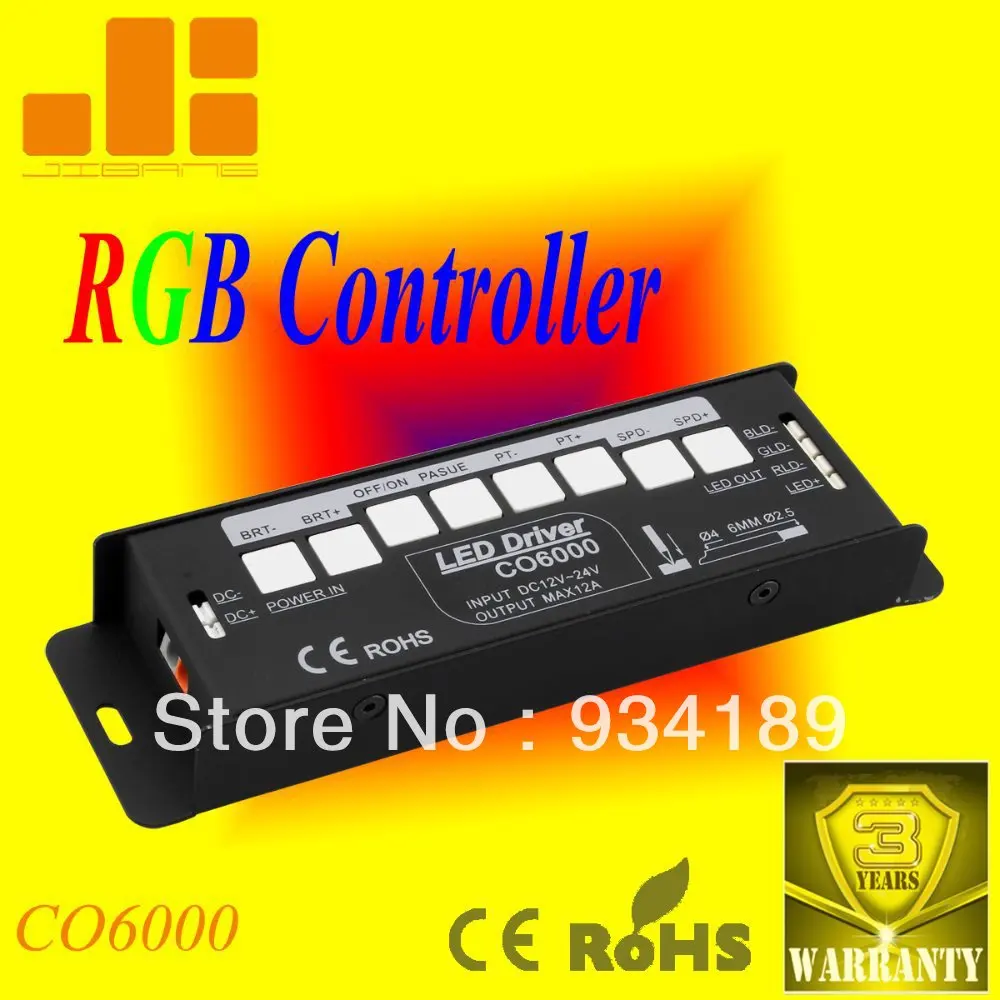 Free Shipping RGB CONTROLER & LED DRIVER SELF SIGNAL GENERATION 3Channel PWM control DC12-24V Model:CO6000
Free Shipping RGB CONTROLER & LED DRIVER SELF SIGNAL GENERATION 3Channel PWM control DC12-24V Model:CO6000
