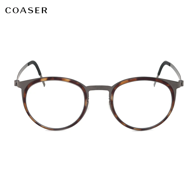 New Titanium Alloy Glasses Frame Men Ultralight Round Eyeglasses Myopia Prescription Metal Full Optical Frame Screwless Eyewear
New Titanium Alloy Glasses Frame Men Ultralight Round Eyeglasses Myopia Prescription Metal Full Optical Frame Screwless Eyewear