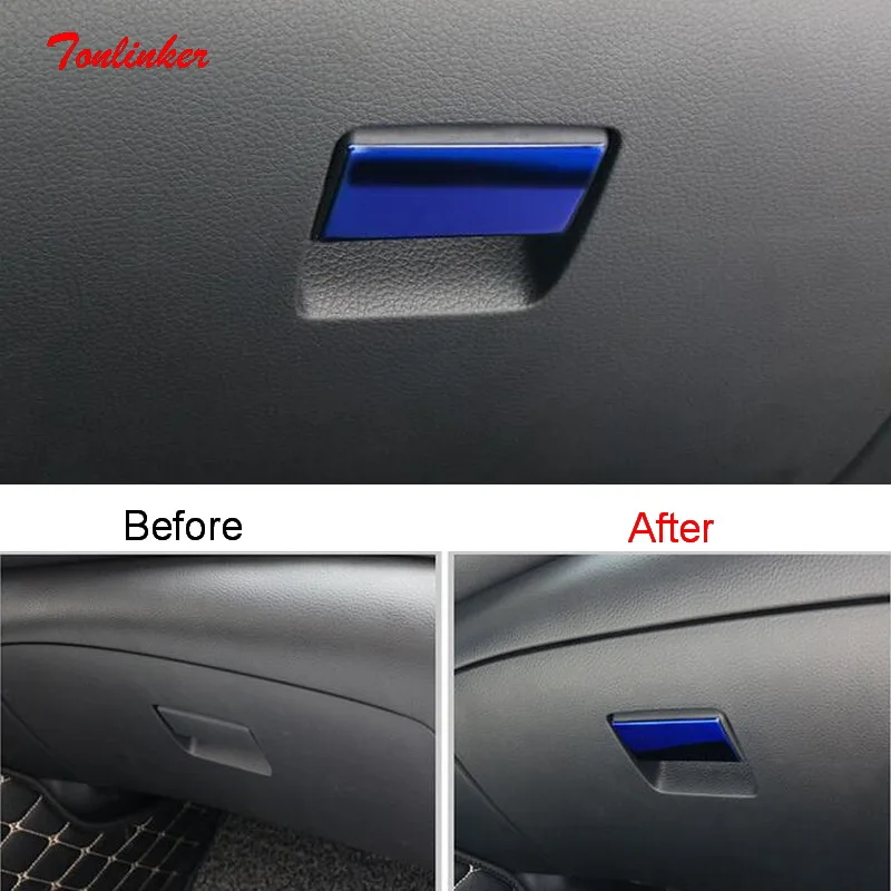 Tonlinker Covers For Nissan SYLPHY 2012-18 Car Styling 1 PCS Stainless steel Glove box handle sequins Decoration Cover sticker
Tonlinker Covers For Nissan SYLPHY 2012-18 Car Styling 1 PCS Stainless steel Glove box handle sequins Decoration Cover sticker