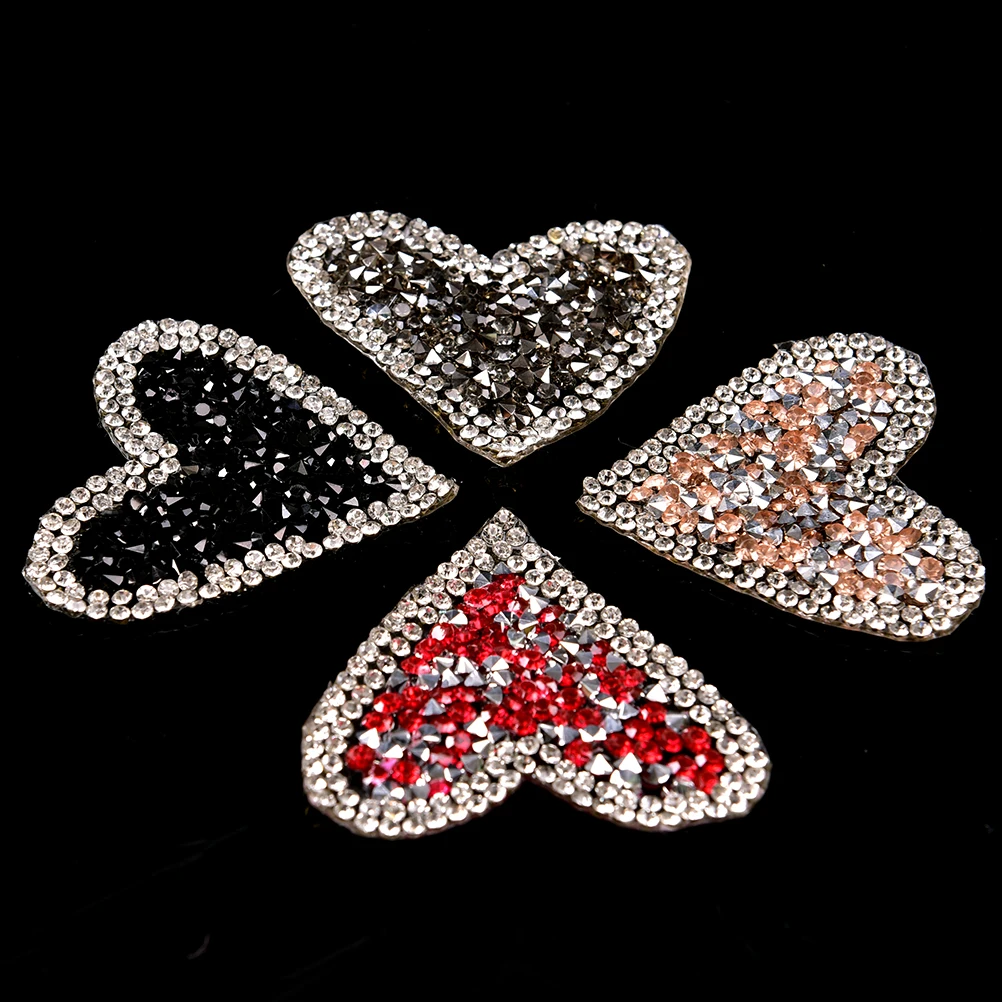 3D Handmade Rhinestone beaded Patches for clothing Heart Applique parches for clothes Sequin beading patch
3D Handmade Rhinestone beaded Patches for clothing Heart Applique parches for clothes Sequin beading patch